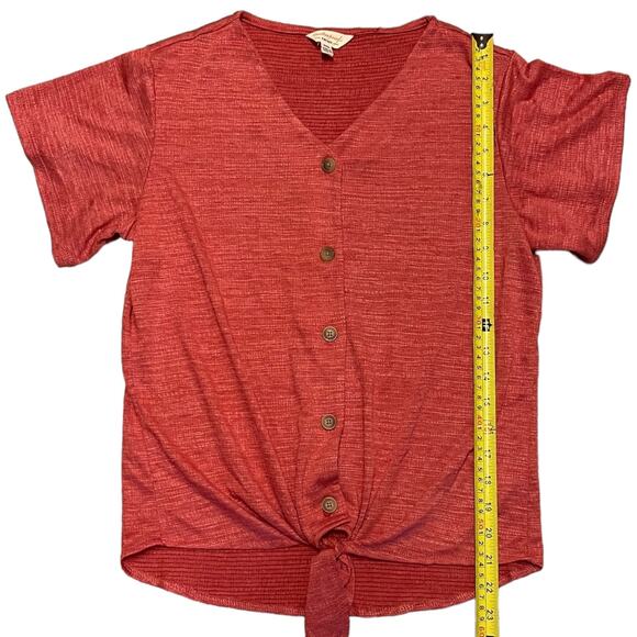 Weatherproof Vintage Red Button Front Shirt Size Small NWOT - Picture 5 of 5